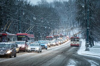 Eismo sąlygos iškritus pirmajam sniegui Eismo sąlygos iškritus pirmajam sniegui