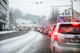 Eismo sąlygos iškritus pirmajam sniegui Eismo sąlygos iškritus pirmajam sniegui