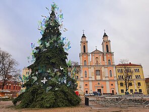 Kaunas pristato kalėdinę eglę ir šventinius renginius