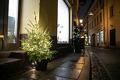 Stiklo kvartalas puošiasi šventėms