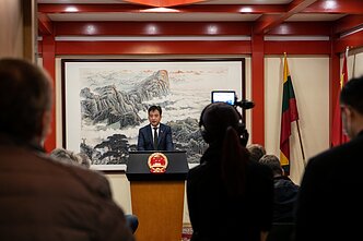 Lithuania ‘deaf’ to Chinese calls to rename Taiwanese office, Beijing rep says