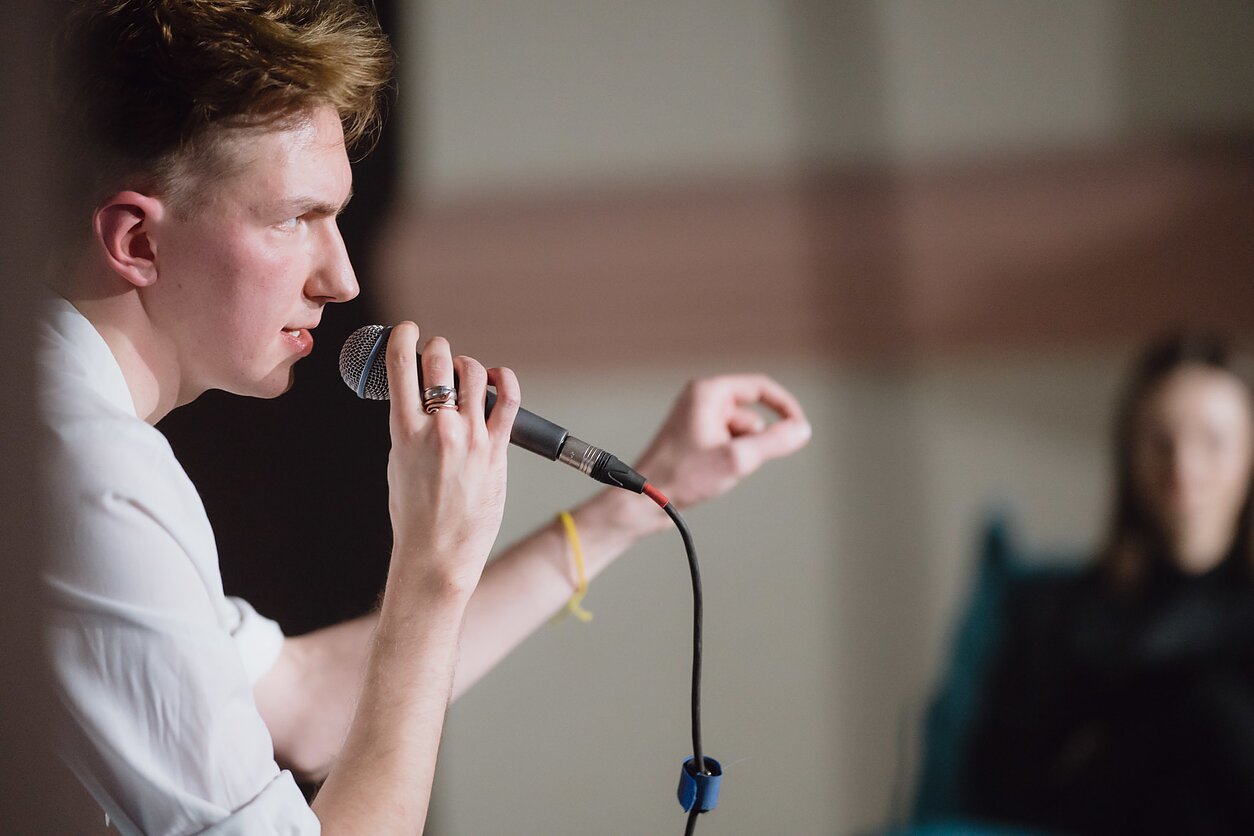 Kristijono Ribaičio klipo pristatymo akimirka