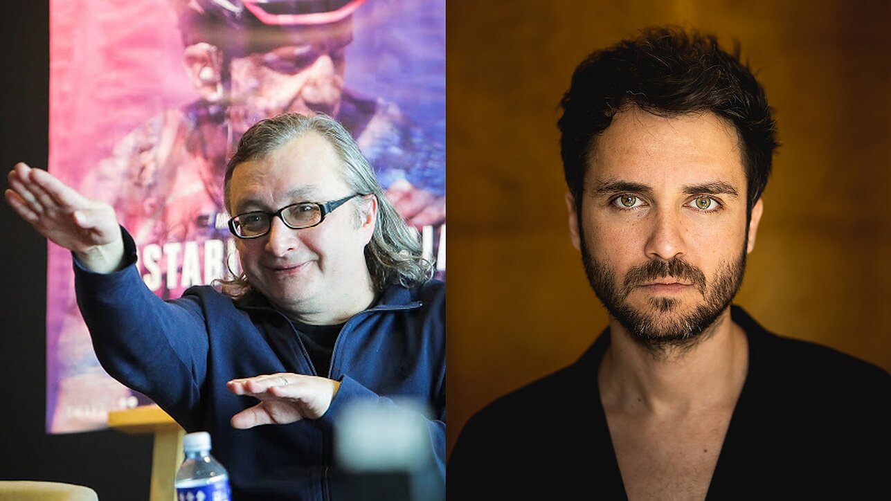 Filmo režisierius Arūnas Matelis ir muzikos kūrėjas Alberto Lucendo
