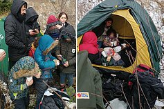 Varėnos rajone rasta migrantų grupė Varėnos rajone rasta migrantų grupė