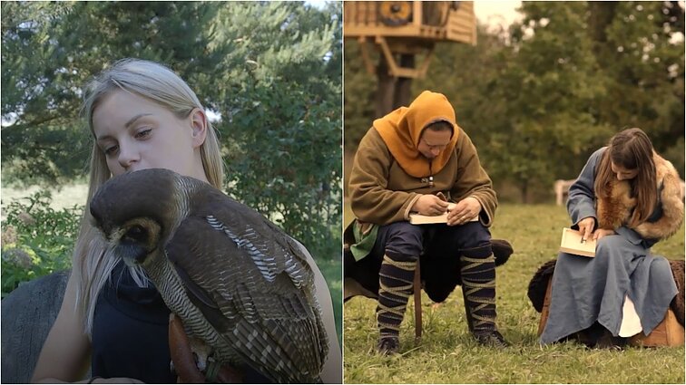 Gyventi kaime gera. Senovės papročiai „Vikingų kaime“ ir įspūdingosios pelėdos iš arti