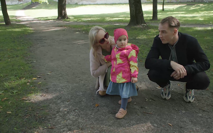 Ieva Jackevičiūtė ir Raimondas Klezys su dukra Ieva Jackevičiūtė ir Raimondas Klezys su dukra