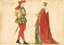 Великий князь Литовский Витаутас с женой