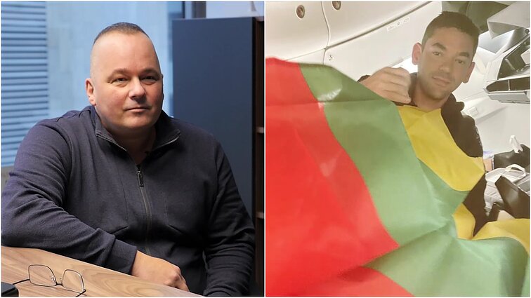 Kosmose išskleista trispalvė iškeliavo į muziejų Lietuvoje