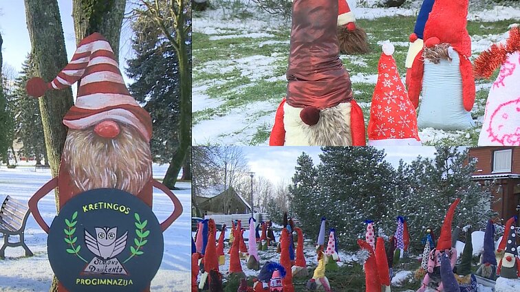 Kretingos rajone įsivyravo nykštukų virusas: rankomis kurti stilizuoti nykštukai papuošė visą apylinkę