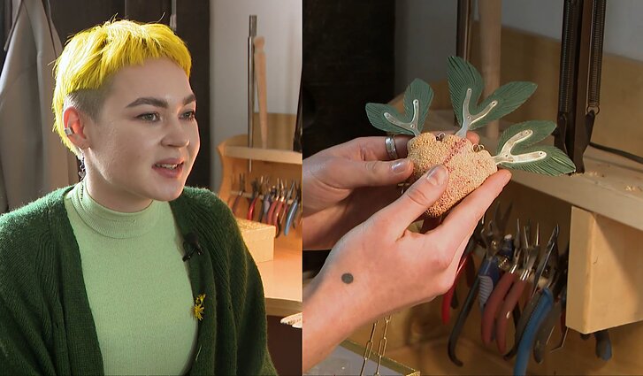 Iš kiaušinių lukštų ir kitų netradicinių medžiagų kurianti juvelyrė Ieva: svarbiausia – be atliekų