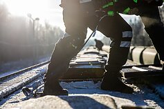 Stasylų geležinkelio pasienio kontroles punkte tikrinami „Belaruskalij“ vagonai Stasylų geležinkelio pasienio kontroles punkte tikrinami „Belaruskalij“ vagonai