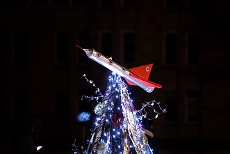 Kalėdų eglės įžiebimas Molėtuose