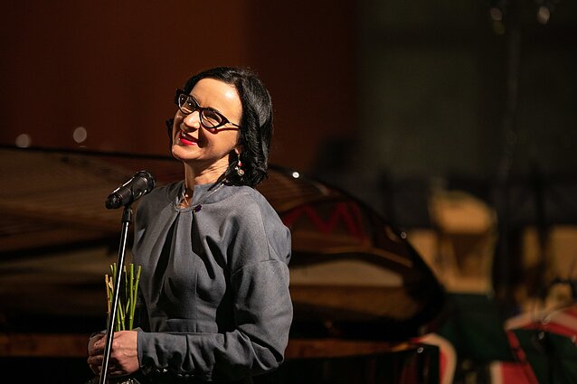 Meno kūrėjų apdovanojimų ceremonija. Monika Žaltauskaitė-Grašienė Meno kūrėjų apdovanojimų ceremonija. Monika Žaltauskaitė-Grašienė