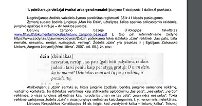 Tokį raštą gavo LiJOT