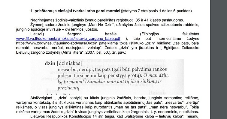 Tokį raštą gavo LiJOT