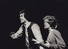 Spektaklis „Televizijos trukdymai“ (1975). Kostas Smoriginas, Kristina Kazlauskaitė Spektaklis „Televizijos trukdymai“ (1975). Kostas Smoriginas, Kristina Kazlauskaitė