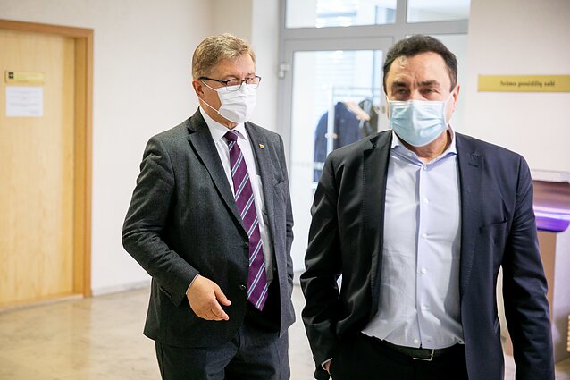 Valdemaras Valkiūnas ir Petras Gražulis Valdemaras Valkiūnas ir Petras Gražulis