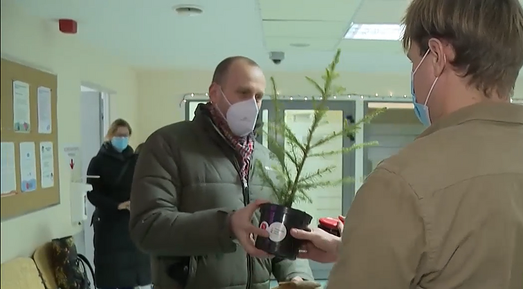 Prasminga Valstybinių miškų urėdijos Kalėdinė akcija: paaukojusiems kraujo dovanojo po gyvą eglutę
