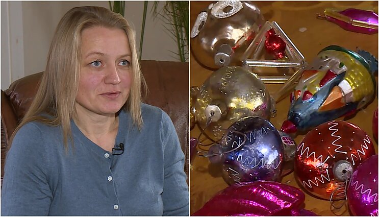 Šventinius žaisliukus kolekcionuojanti Vita: geriau vienas su istorija, negu dėžės menkaverčių dekoracijų