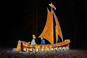 Žibintų ir šviesos instaliacijų festivalis Rumšiškėse