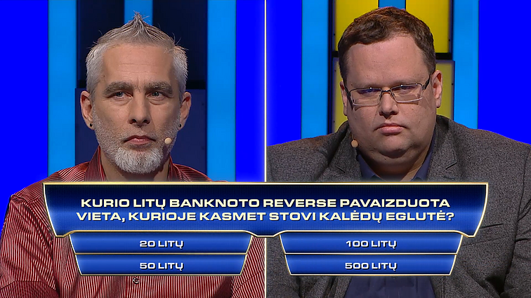 Kas ir kodėl? Kurio litų banknoto reverse pavaizduota kasmetinė Kalėdų eglės vieta?