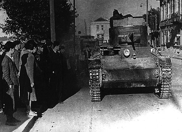 Raudonosios armijos tankas T-26 Kaune, 1940 m. birželio 15 d.