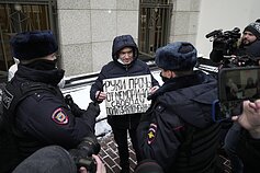 Protestai Rusijoje dėl teismo nuosprendžio „Memorial“ organizacijos byloje