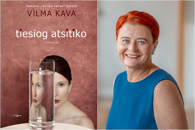 Knygos viršelis ir Vilma Kava