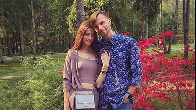 Voldemaras Petersonas su drauge Justina