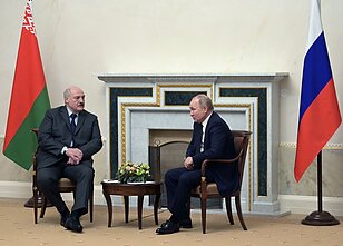 Aliaksandras Lukašenka ir Vladimiras Putinas