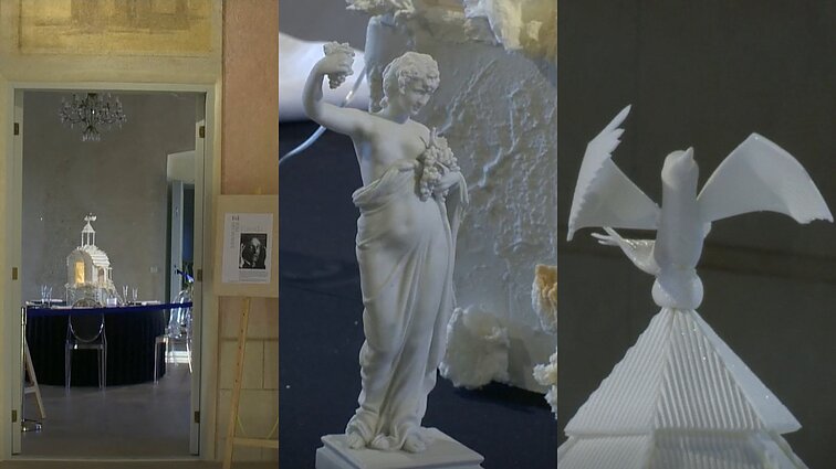 Cukrinė skulptūra Panemunės pilyje: vietoj klijų – baltas šokoladas