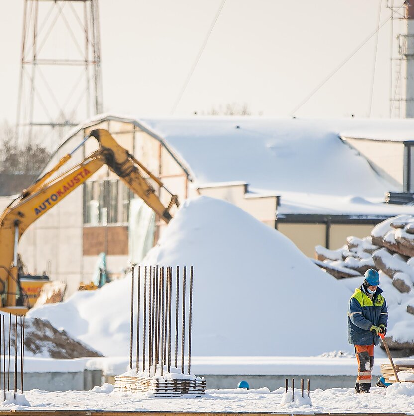 E. Blažio / LRT nuotr., Lietuvos diena. Sostinėje  griaunami nacionalinio stadiono likučiai