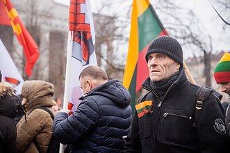 Protesters near the parliament on January 13