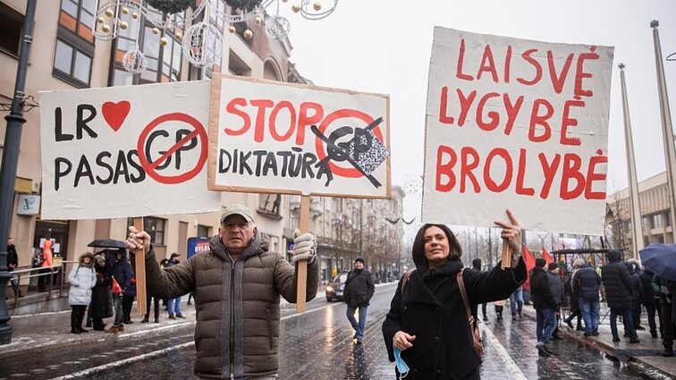 Laisvės gynėjų dieną – sujudimas prie Seimo: susirinkę tikino protestuojantys prieš Vyriausybės sprendimus