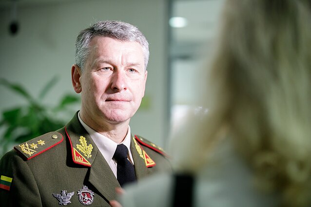 Kariuomenės vadas Rupšys: Europoje karinio konflikto grėsmė šiandien didžiausia nuo 1945-ųjų