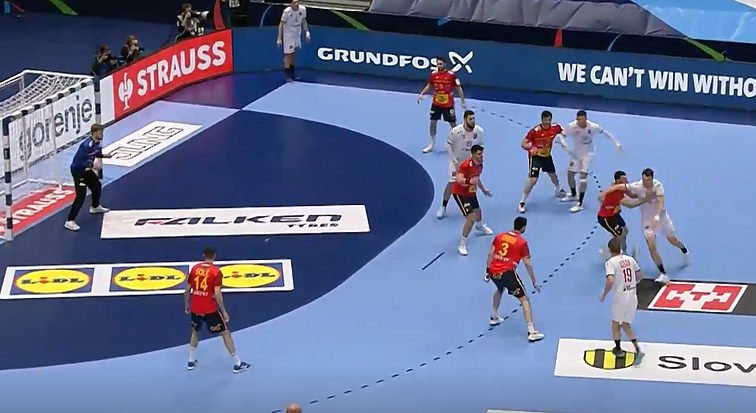 Europos vyrų rankinio čempionatas. Ispanija – Čekija