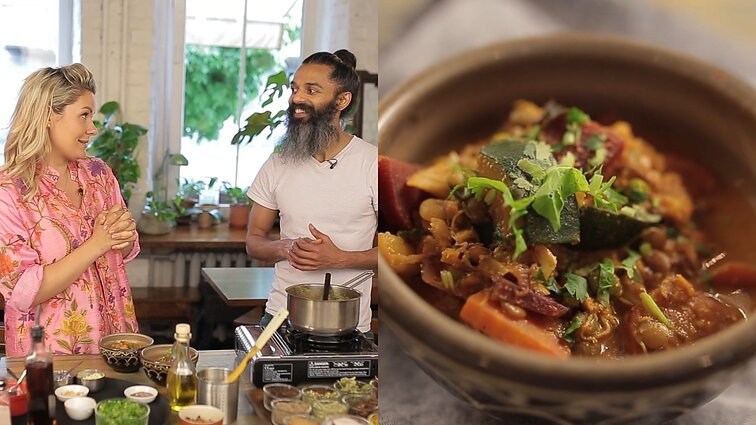 Prieskonių pasaulyje: Lietuvoje gyvenantis indas Binishas parodė, kaip pasigaminti „Garam masala“ pagardą ir vegetarišką kario troškinį