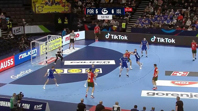 Europos vyrų rankinio čempionatas. Portugalija – Islandija