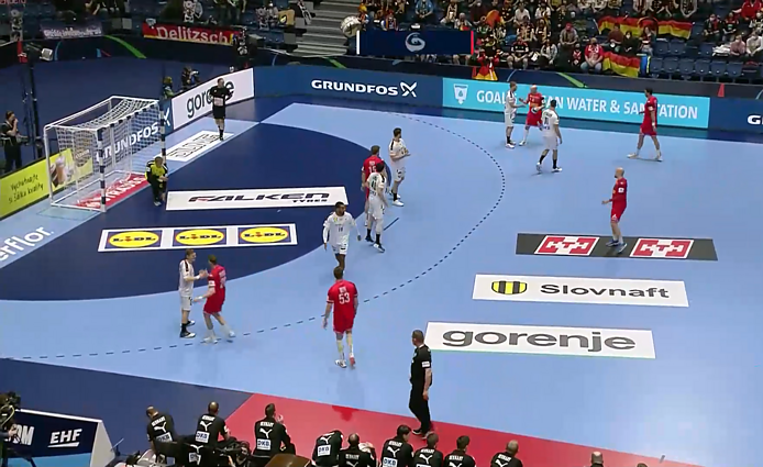 Europos vyrų rankinio čempionatas. Vokietija – Austrija