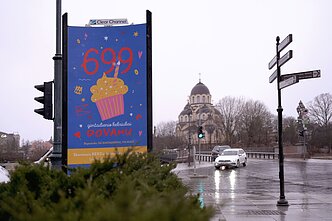 Kaunas sveikina Vilnių su artėjančiu gimtadieniu