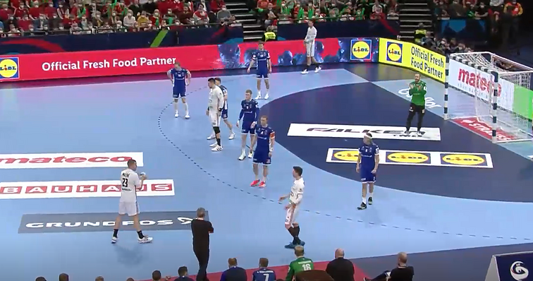 Europos vyrų rankinio čempionatas. Islandija – Vengrija