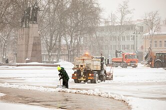 Snowstorm in Vilnius