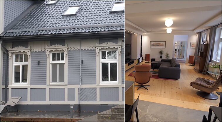 Balansas tarp seno ir naujo: išskirtinio namas atnaujintas pagarbiai atsižvelgiant į jo eksterjerą, vietą mieste ir istoriją