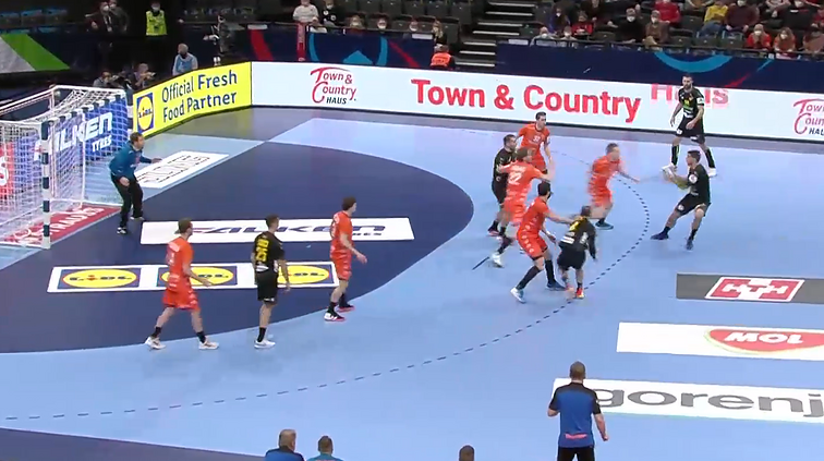 Europos vyrų rankinio čempionatas. Juodkalnija – Nyderlandai