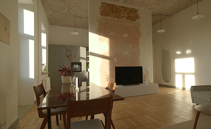 Veranda. Šviesūs architektės namai, modernios klasikos butas, būstas Žvėryne ir kvadratinis namas