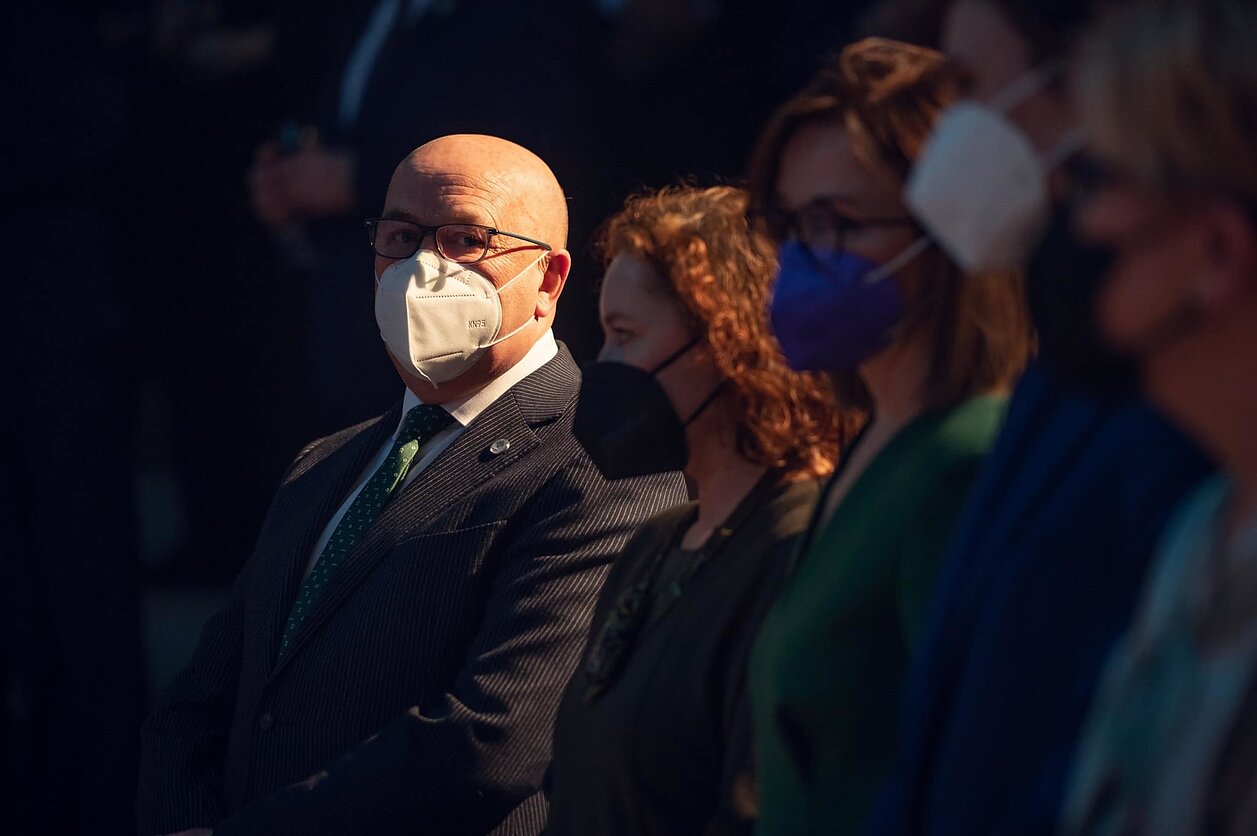 Visvaldas Matijošaitis surengtame priėmime prieš „Kaunas 2022“ atidarymą