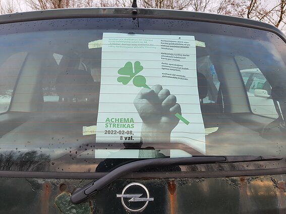 Diena iki streiko „Achemoje“