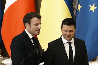 Emmanuelio Macrono ir Volodymyro Zelenskio susitikimas