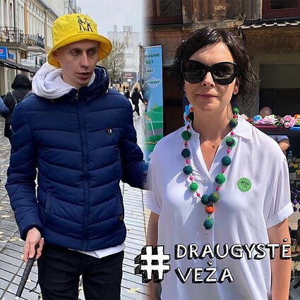 Draugystė veža. Pojūčių turizmas ,,NeRegĖjimo galia“