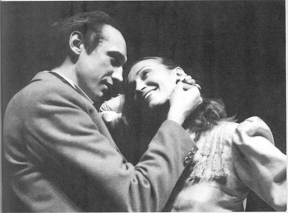 Gyčio Padegimo spektaklis „Kreditoriai“. Valentinas Masalskis, Jūratė Onaitytė